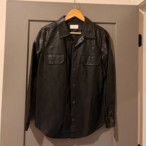 Z Supply Black Leather Jacket